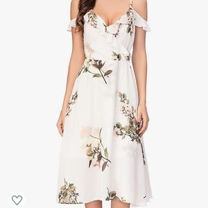 NWT White Floral Dress